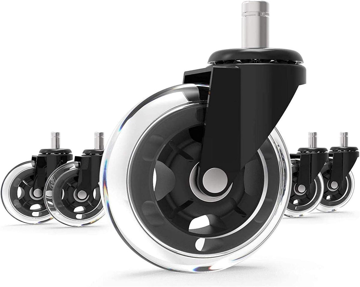 GBL replacement office chair castor wheels, set of 5
