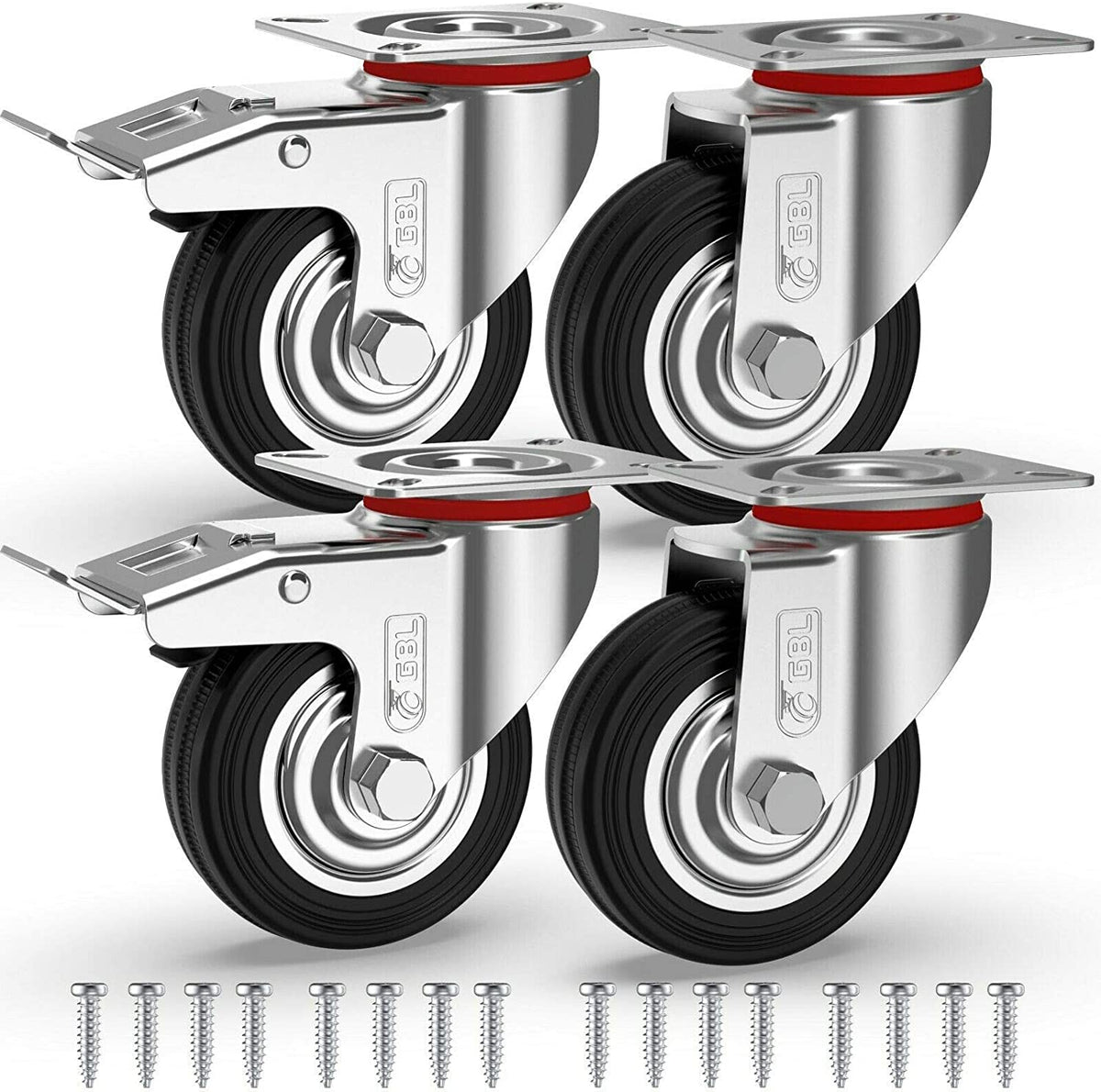 75mm Castors