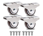 GBL | 25mm Fixed Castor Wheels + Screws | 40KG | 4 Low Profile Furniture Wheels | Trolley Casters