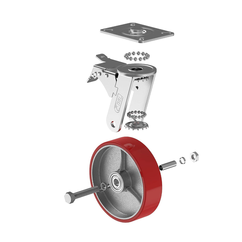 GBL 150mm heavy duty castors