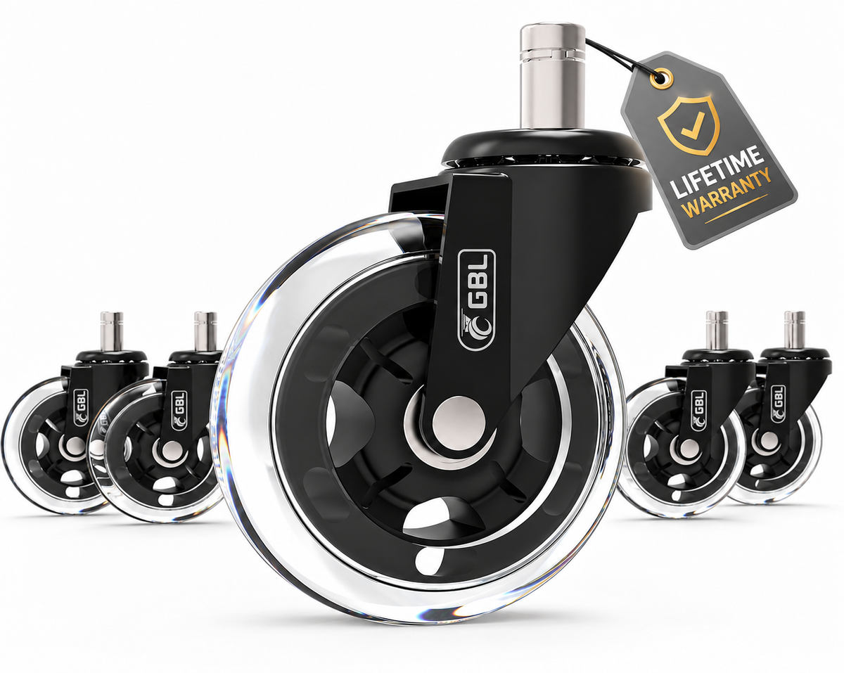 Office Chair Castor Wheels – Set of 5