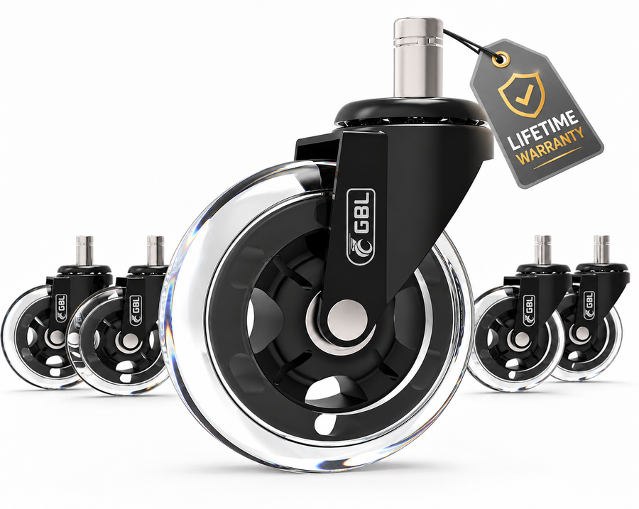 Office Chair Castor Wheels – Set of 5