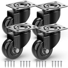 Load image into Gallery viewer, Castor Wheels 50mm 200KG Wheels for Moving Furniture (4 Without Brakes) - GBL Castors
