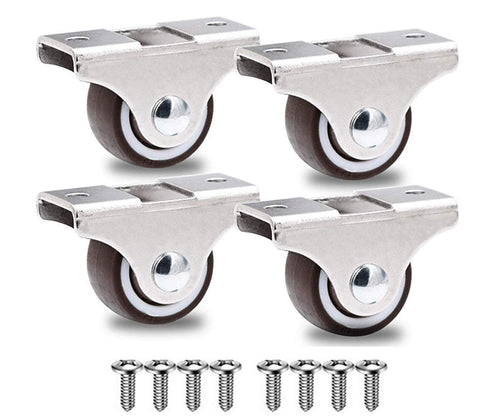 Small Fixed Castor Wheels 25mm 40KG - Wheels for Furniture by GBL - GBL Castors