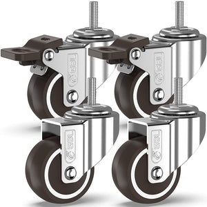 Stem Threaded castors