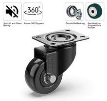 Load image into Gallery viewer, Castor Wheels 50mm 200KG Wheels for Moving Furniture (4 Without Brakes) - GBL Castors
