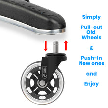Load image into Gallery viewer, office chair caster wheels
